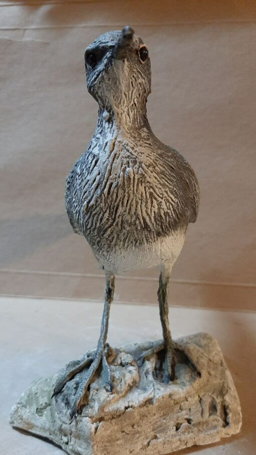 Piro piro culbianco in scultura di argilla - immagine 3