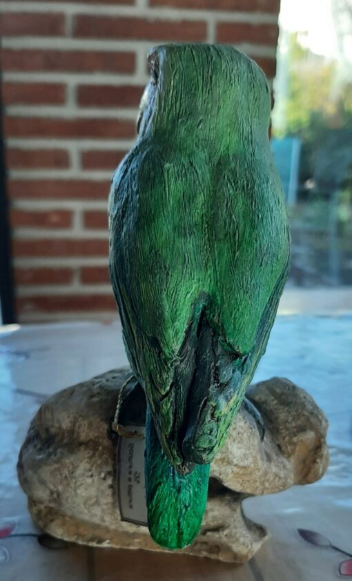 Pappagallo inseparabile, in scultura di argilla - immagine 4