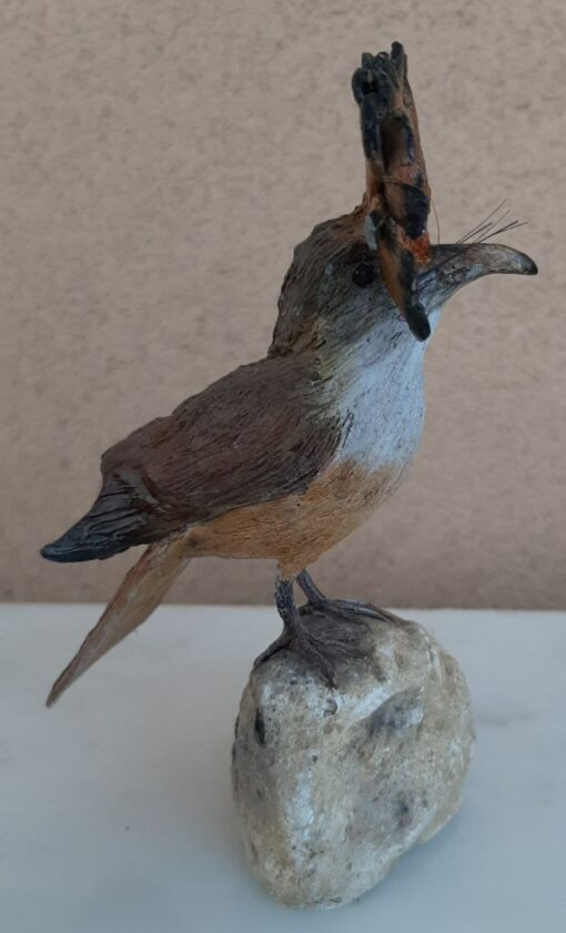 Uccello esotico n3, in scultura di argilla - immagine 3