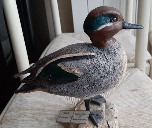 Alzavola maschio, scultura in dimensioni naturali da collezione - immagine 2