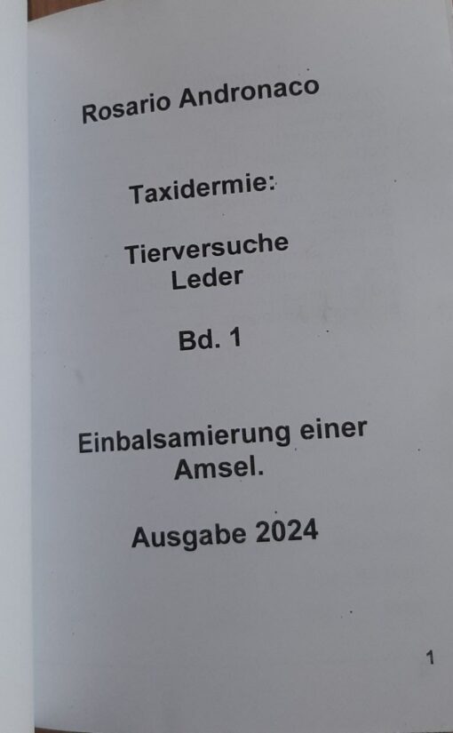 Hautpräparat einer Amsel in Deutsch, Ausgabe 2025 - immagine 3