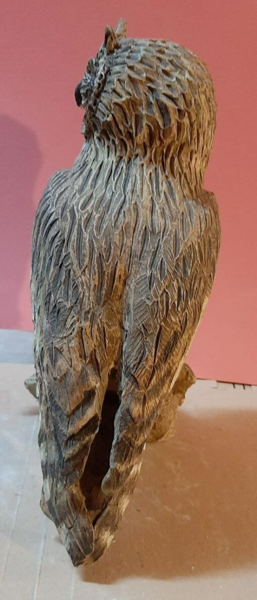 Gufo di palude in scultura dim. Naturali da collezione - immagine 4